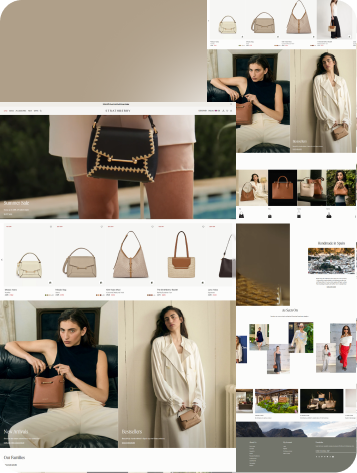 Strathberry luxury handbags ecommerce website